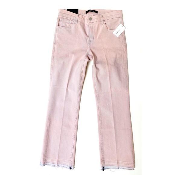 <J Brand> Pink Cropped Selena Jeans - Picture 3 of 15